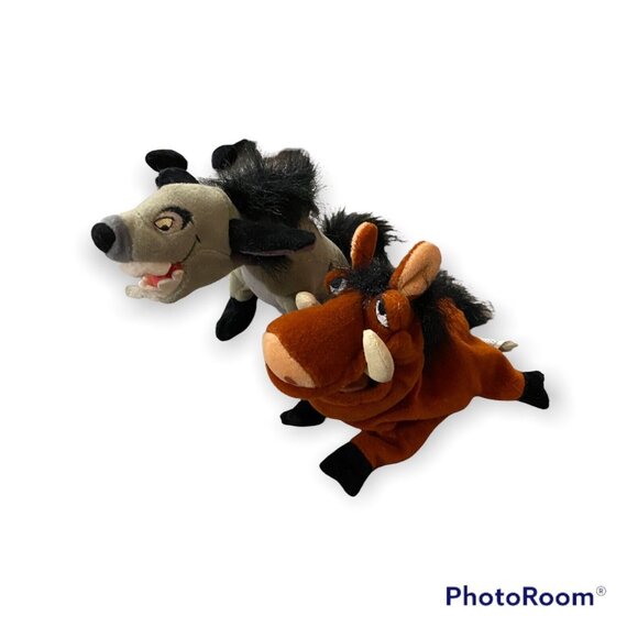 Disney Store The Lion King Banzai Hyena & Pumbaa Warthog 8" Plush Stuffed Animal - Picture 3 of 4